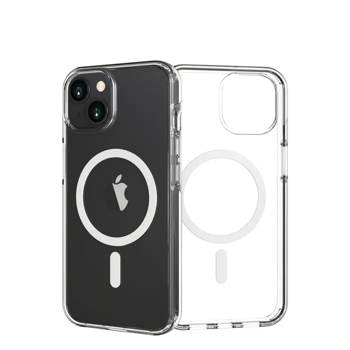 Muvit Transparent Coque Pour Iphone 14 Recyclée Antichoc 3M Compatible Magsafe - Neuf - Image 3