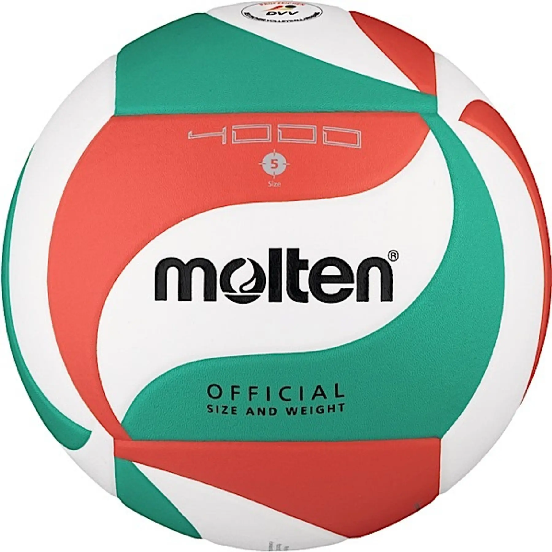 Molten Weiß Wettkampf Volleyball Balón V5m4000