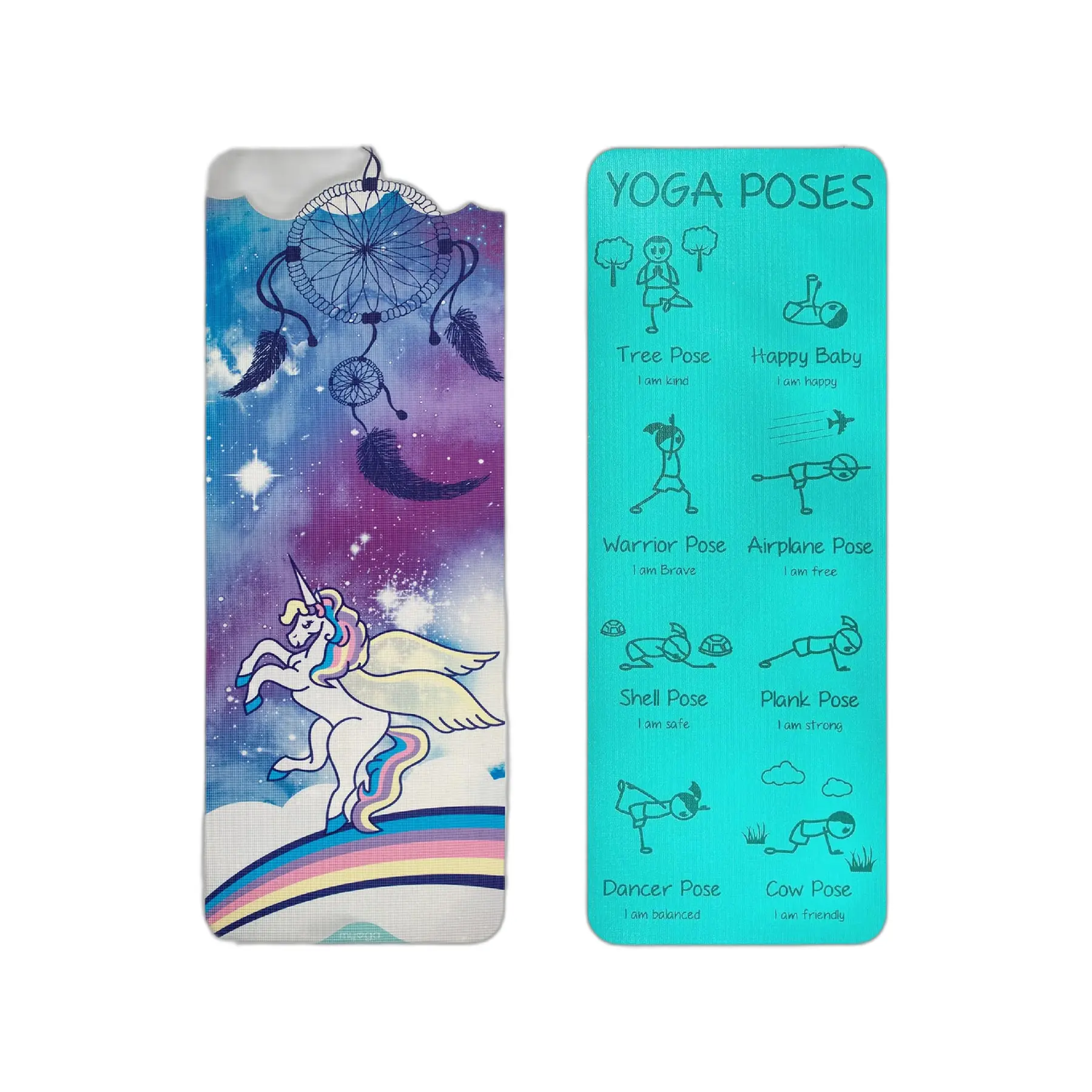 Yoga Matte für Kinder Myga Magisches Einhorn