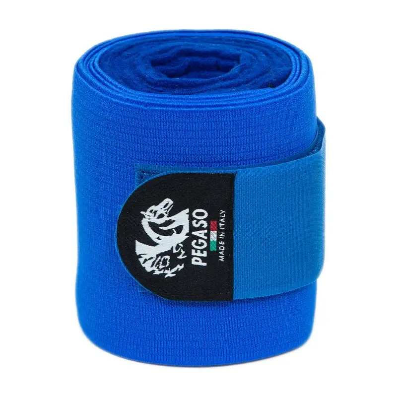 Pair of working bandages for horses + fleece Nanny Blue