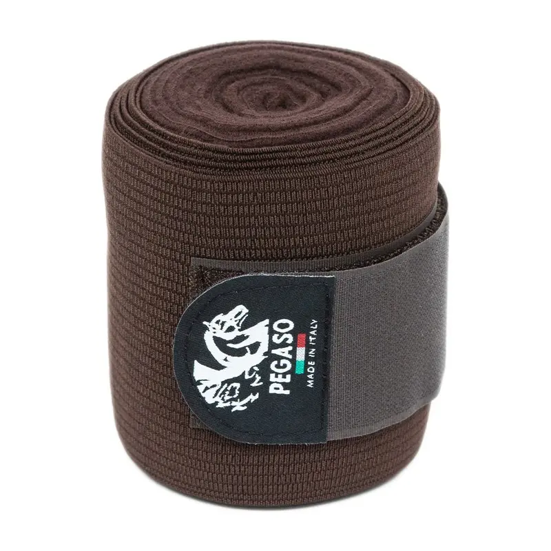Pair of working bandages for horses + fleece Nanny Blue
