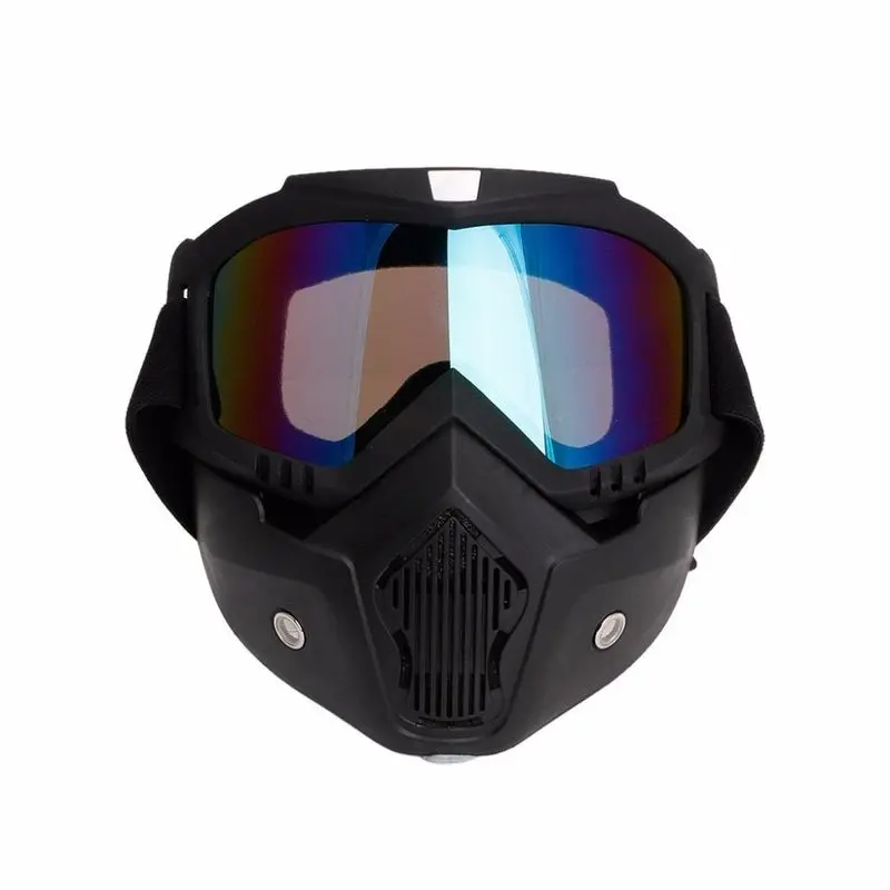 La maschera matta con schermo all'iridio Le Motard Bleu