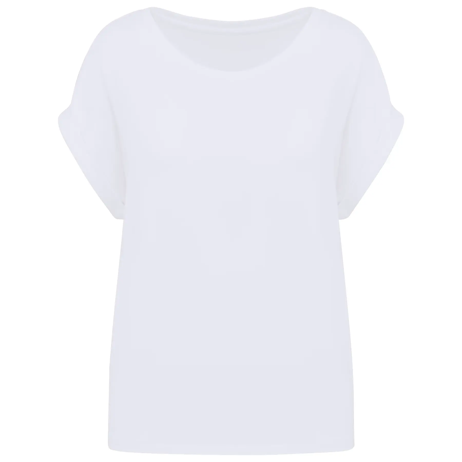 Eco-friendly rolled sleeve women's T-shirt Native Spirit