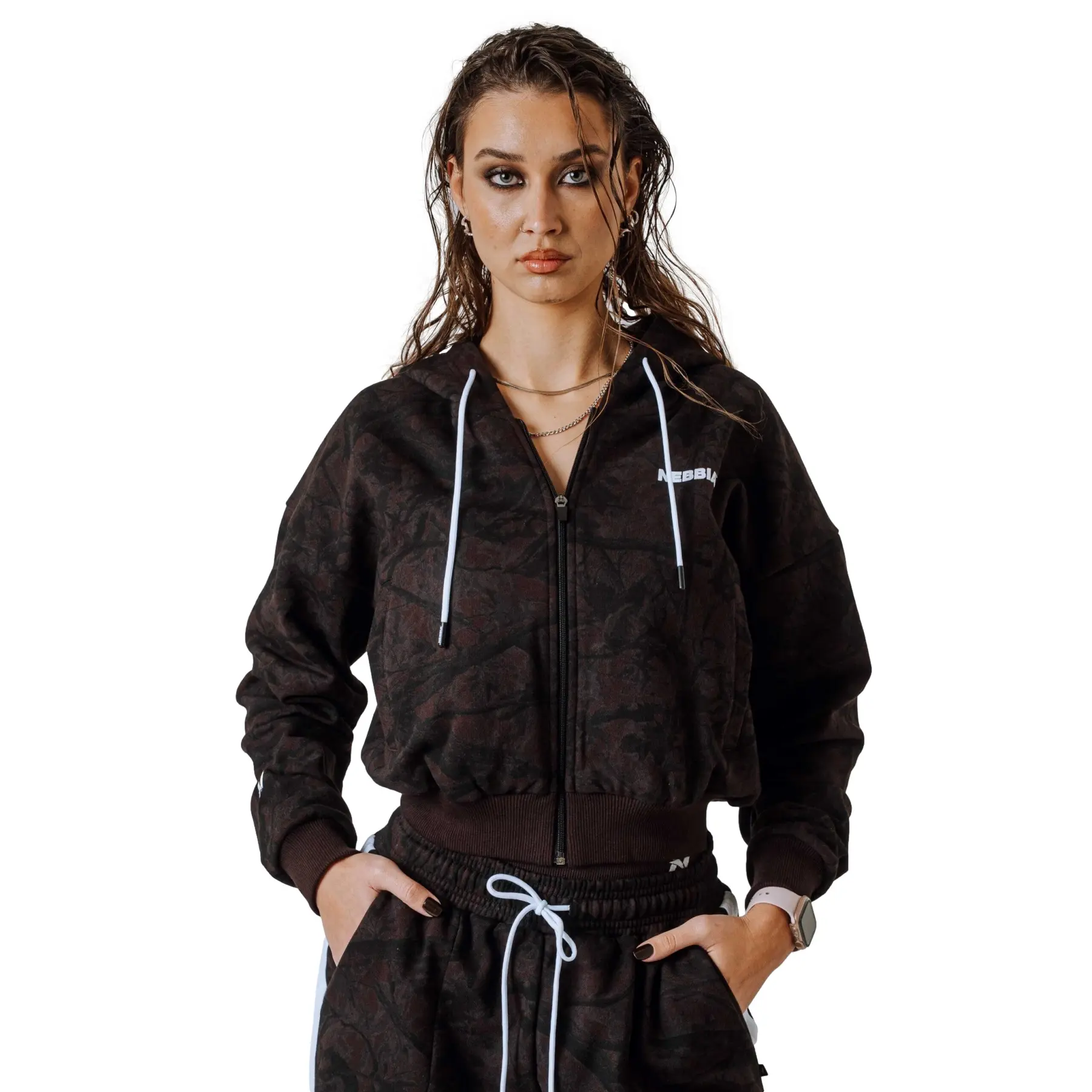 Kapuzensweatshirt mit Reißverschluss Nebbia Power