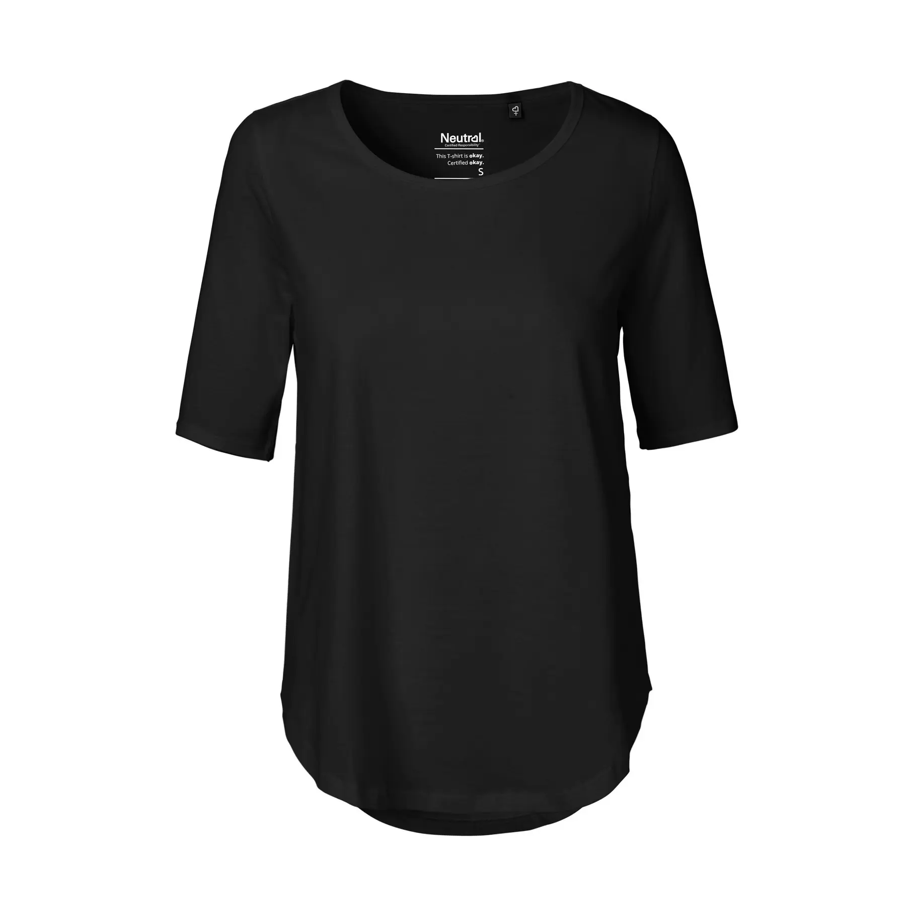 T-shirt a maniche intermedie donna Neutral