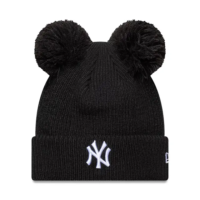 Doppelter Pom-Pom Mütze Damen New York Yankees