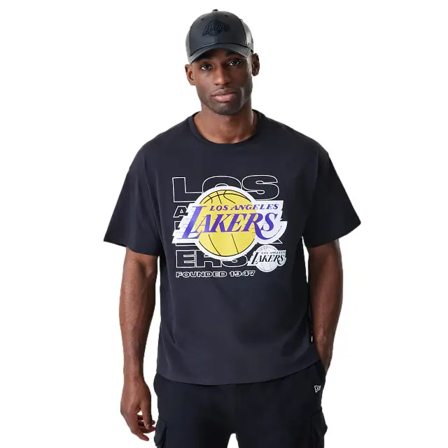 T shirt Los Angeles Lakers NBA Outline GRPHC