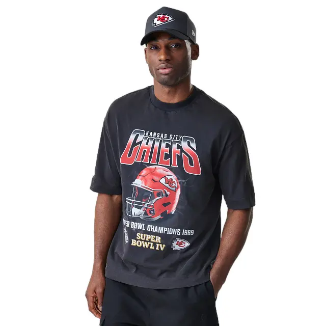 T shirt Kansas City Chiefs New Era NFL Boxy Washed