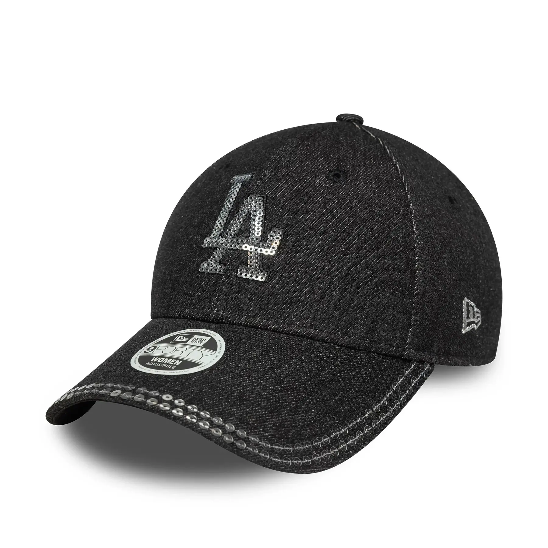 Los Angeles Dodgers Baseballkappe für Damen New Era 9Forty Sequin