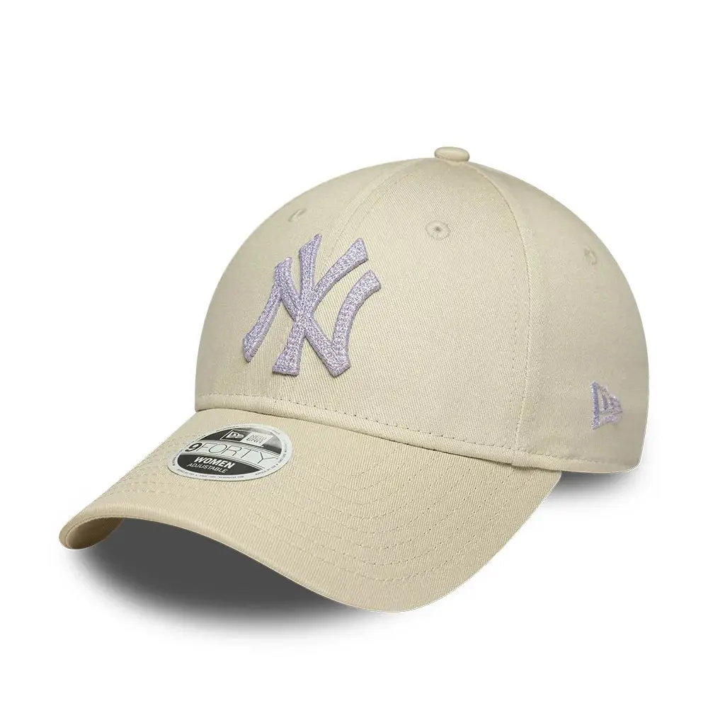 New York Yankees Basecap für Frauen New Era 9Forty Metallic CS