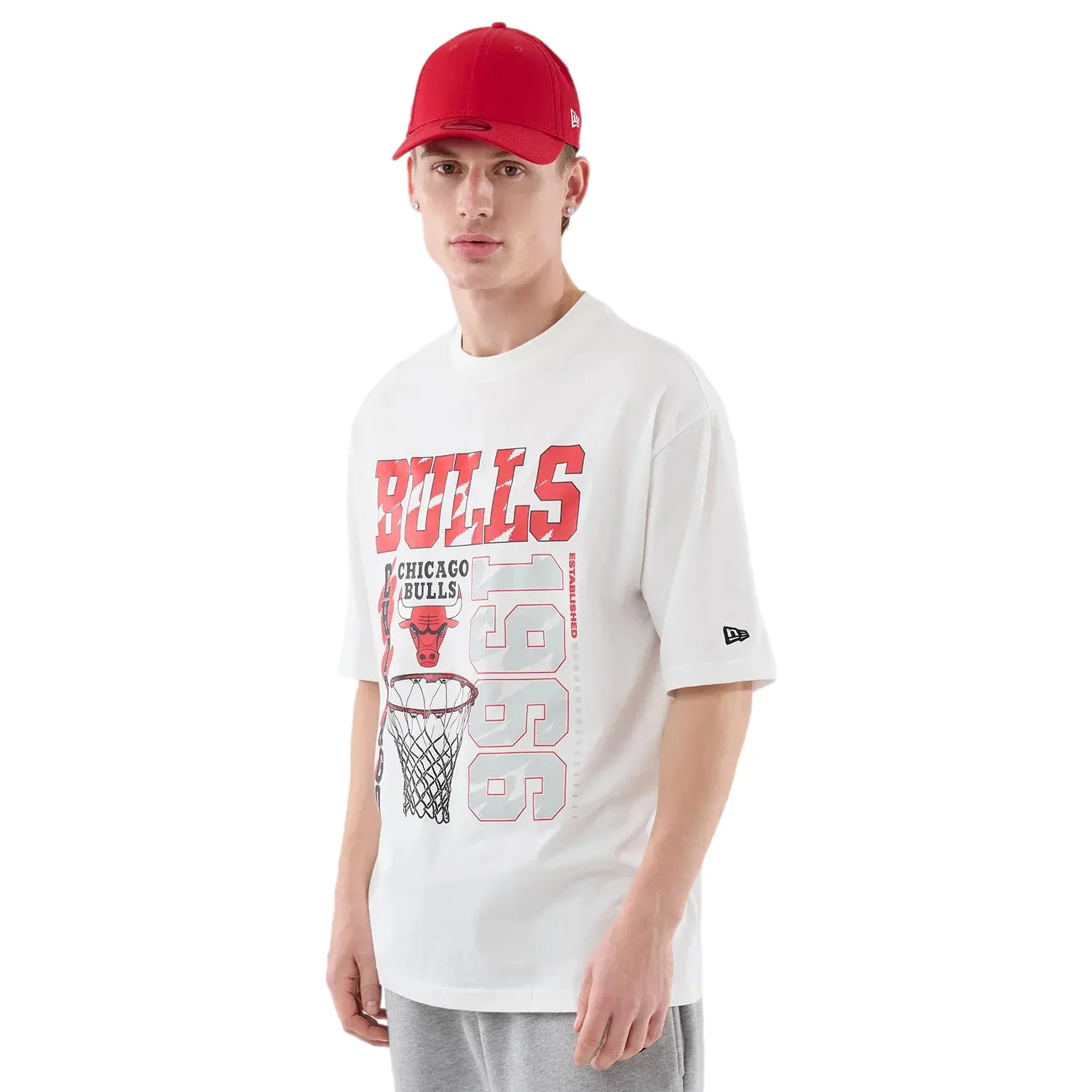 T-shirt oversize Chicago Bulls NBA New Era