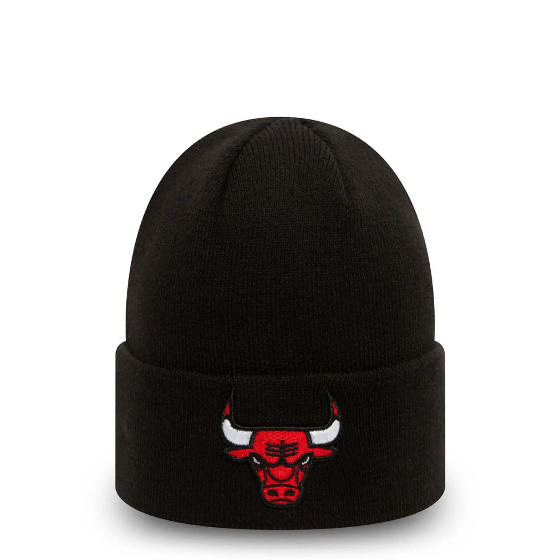 New Era Uomo Nero Bonnet Nba Essential Knit Cuff Chicago Bulls