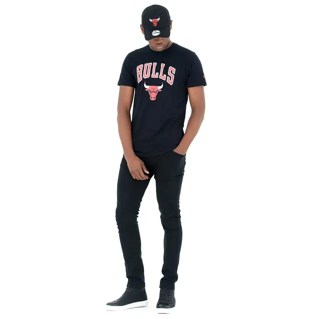 T shirt New Era NOS NBA REGULAR Chicago Bulls BLKFDR Homme - vue 8