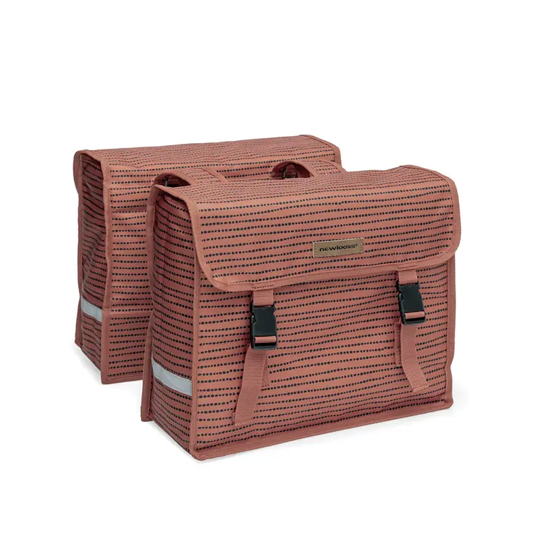 Wasserdichte Fahrradgepäckträgertasche aus Polyester mit Reflektoren New Looxs Fiori Nomi