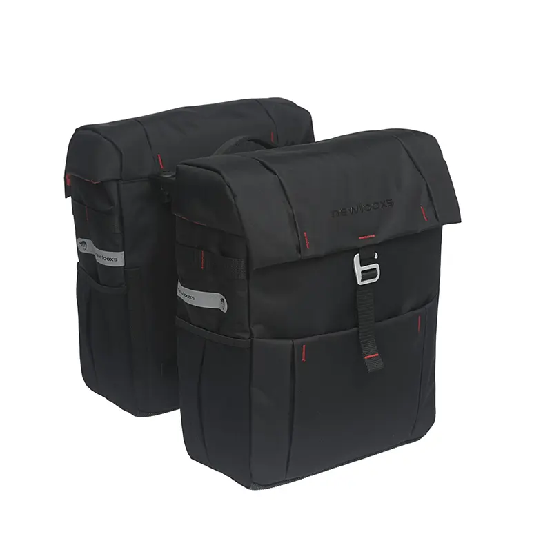 Waterdichte polyester fiets bagagedrager tas met reflecterend logo New Looxs Vigo Racktime