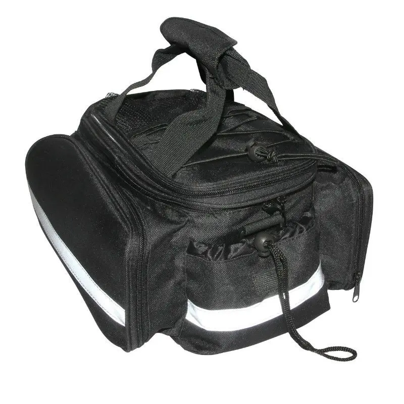 Fahrrad-Hinterradtasche mit Brückenbefestigung und Gepäckträger mit wasserdichten Klettverschlusstaschen auf beiden Seiten Newton N1 30 x 17 x 13 cm