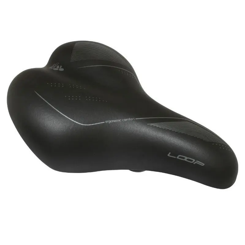 Selle city gel à ressort rail acier noir Damen Newton Gray Line