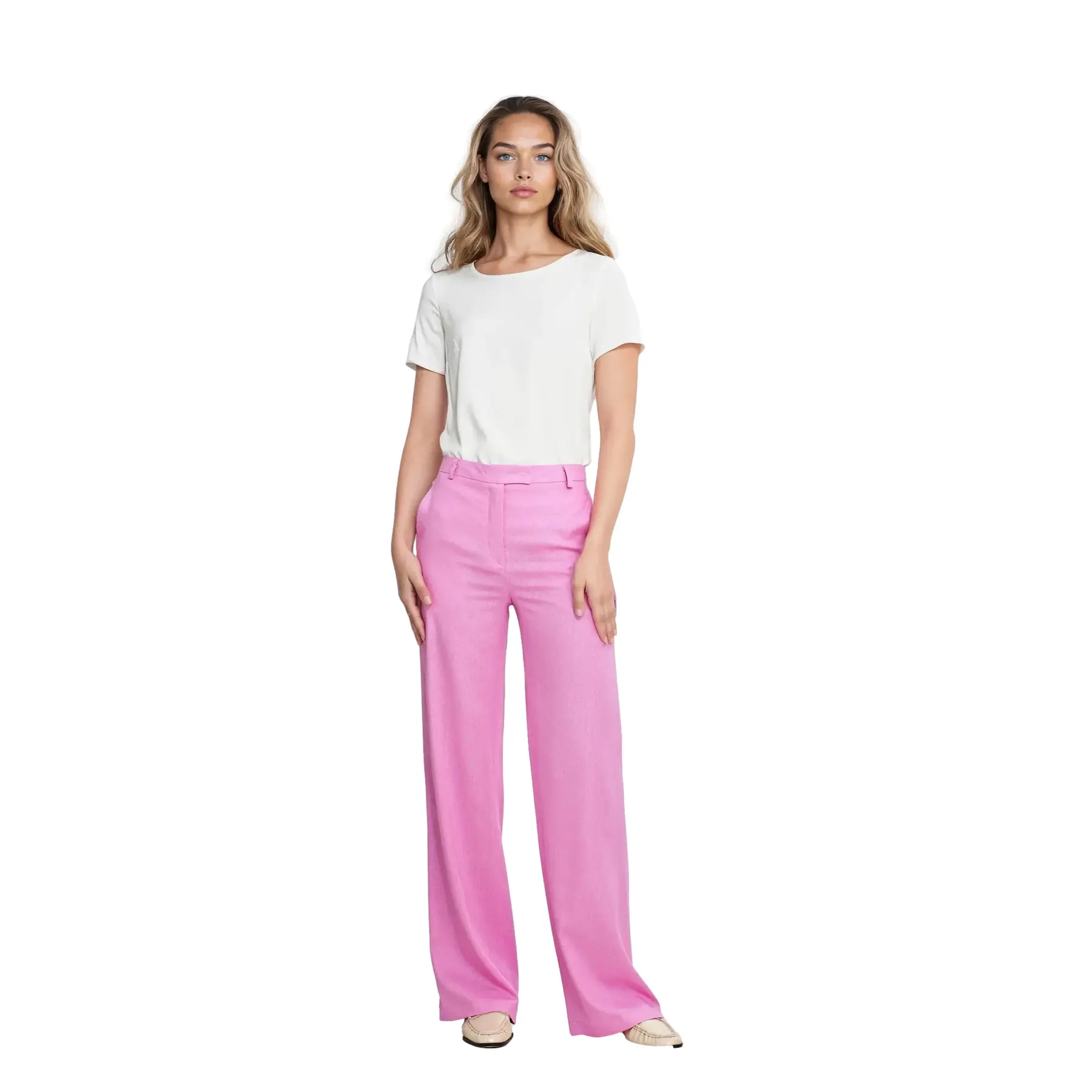 T-shirt basic a maniche corte donna Nife