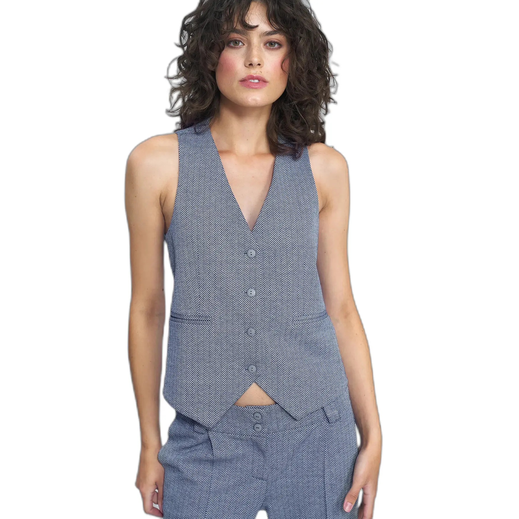 Gilet da costume a motivi donna Nife