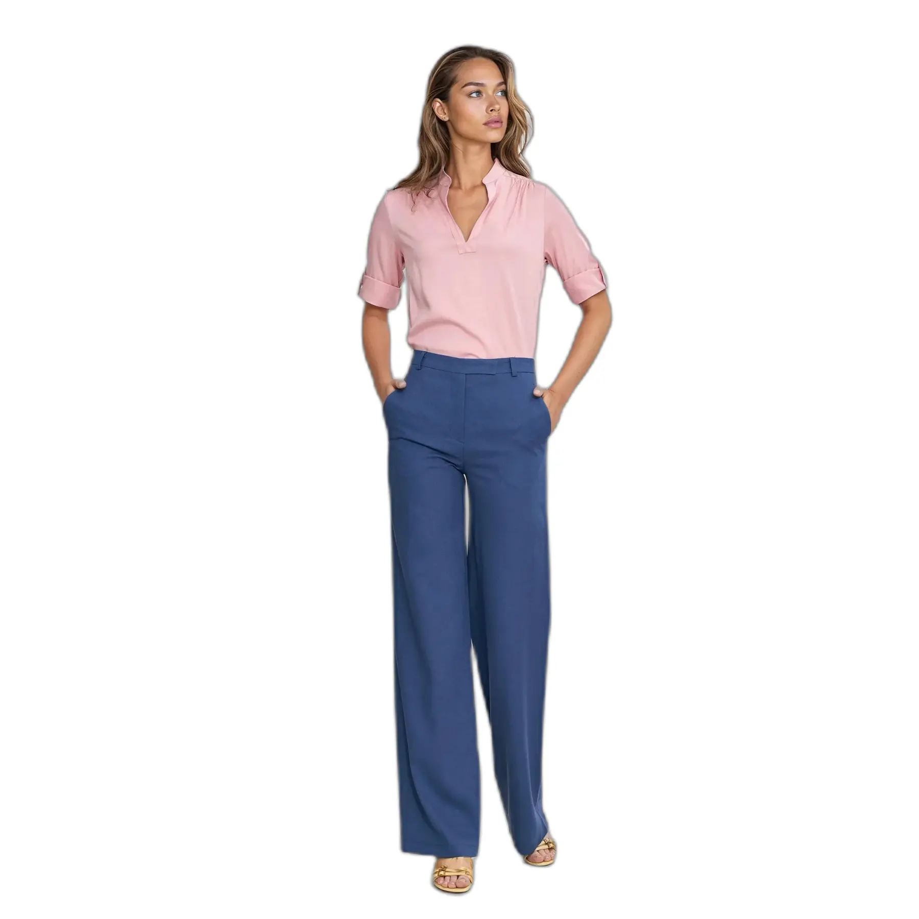 Pantaloni bootcut donna Nife Rayon