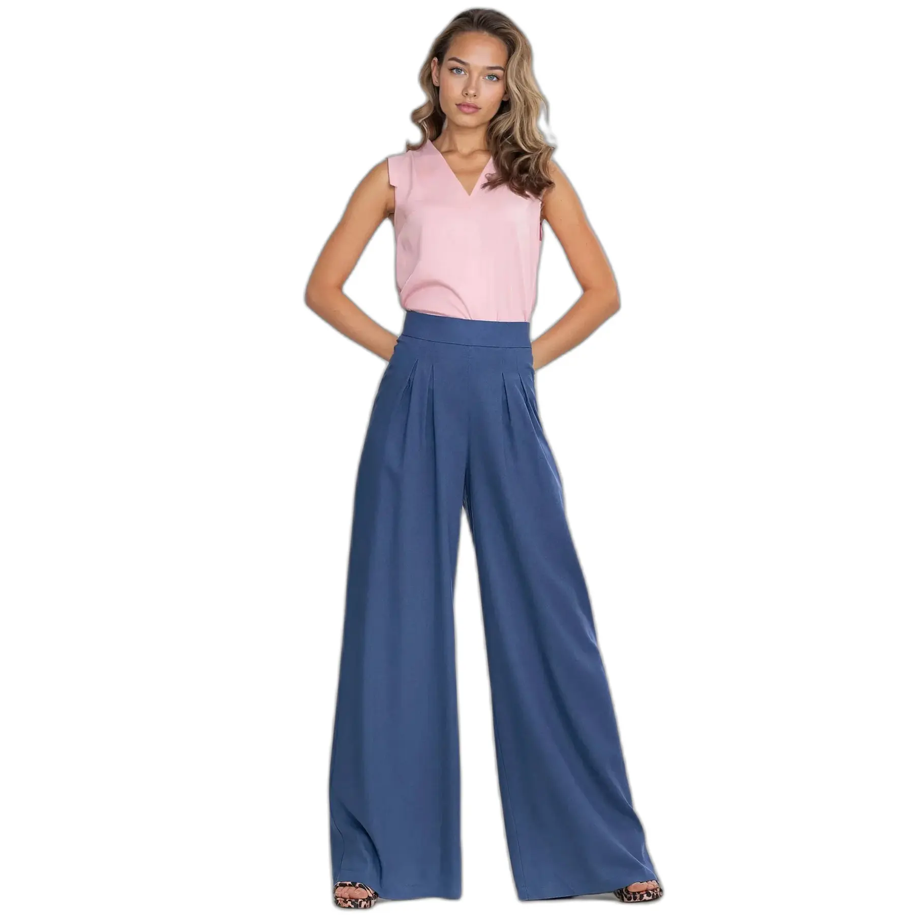 Pantaloni palazzo donna Nife Rayon