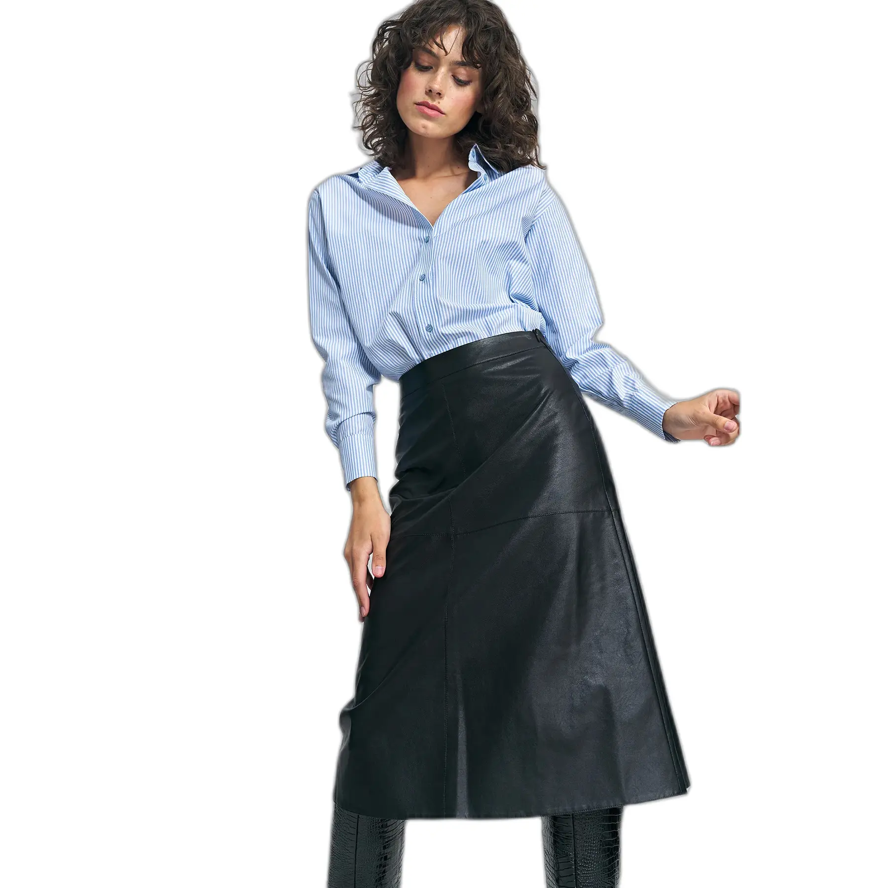 Gonna in similpelle donna Nife