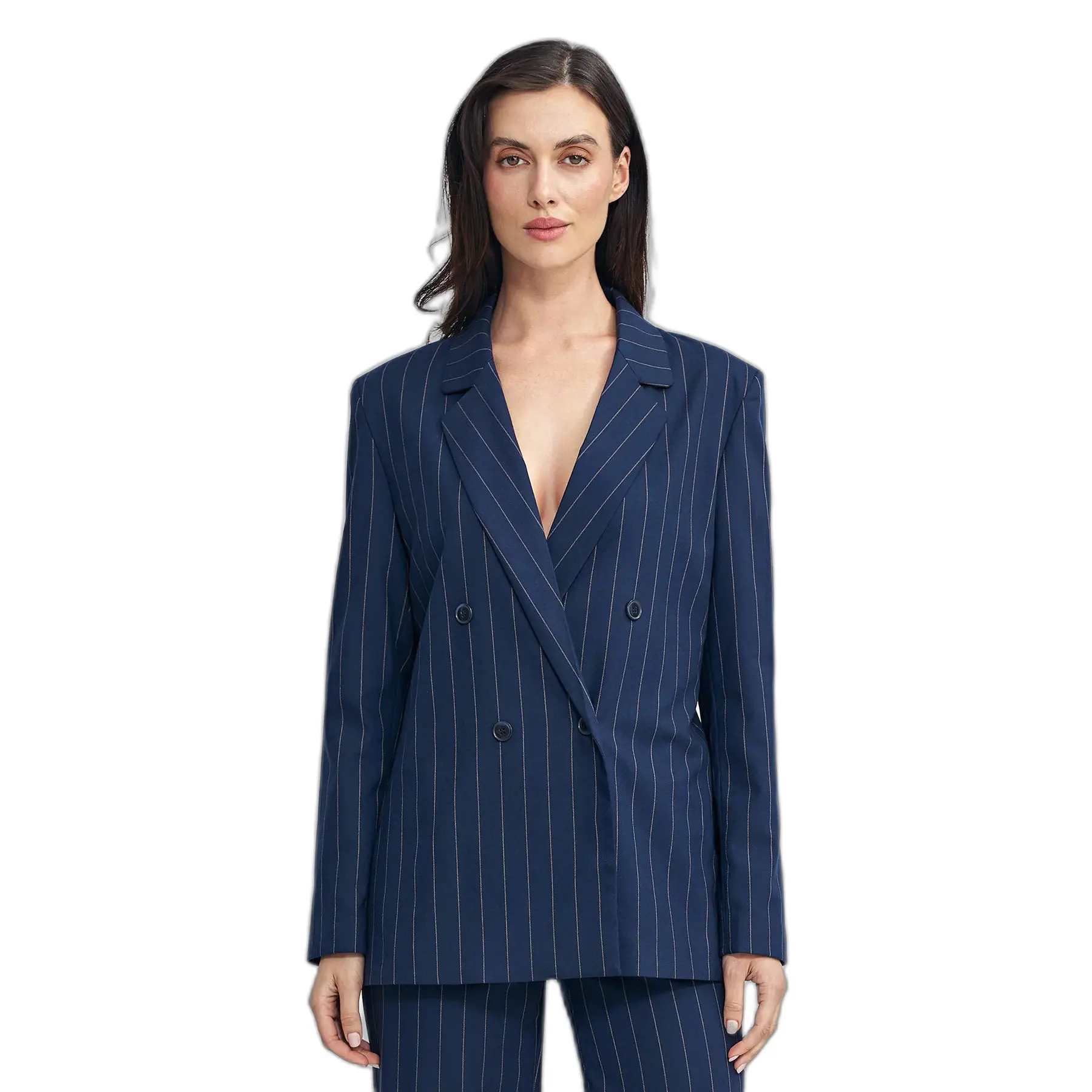 Blazer oversize abbottonato donna Nife Striped