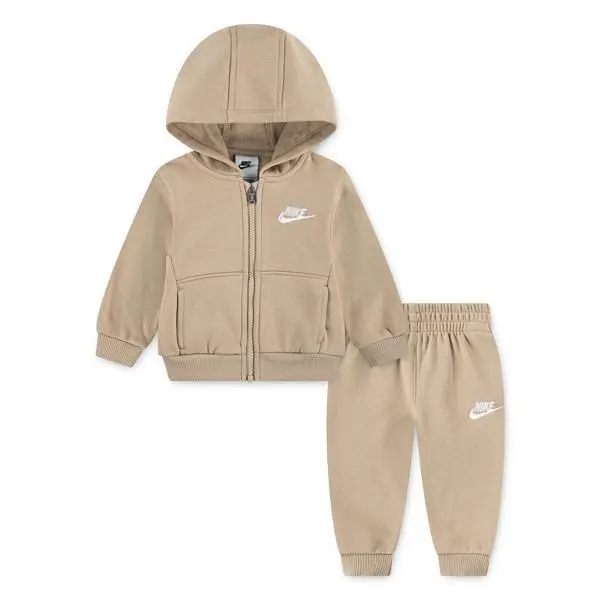Set felpa con zip e pantaloni tuta per bebè Nike LBR Club