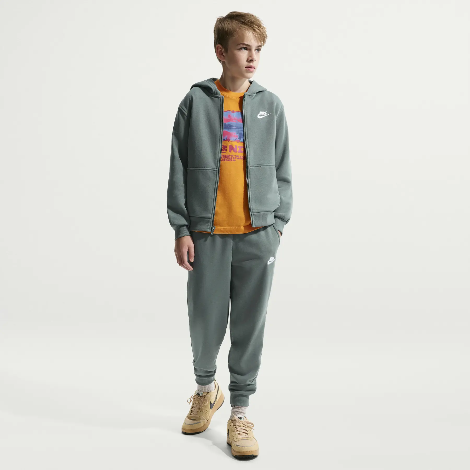 Felpa con cappuccio per bambini Nike Club