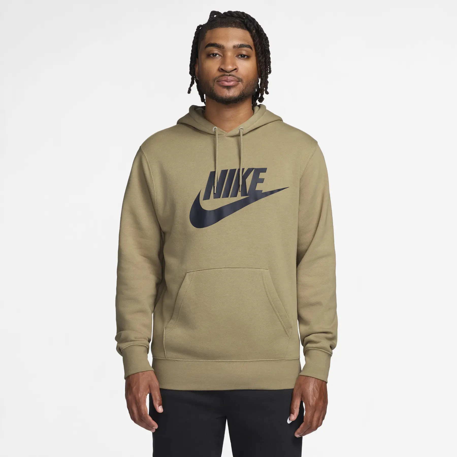 Nike Hombre Beige Sudadera Con Capucha Club