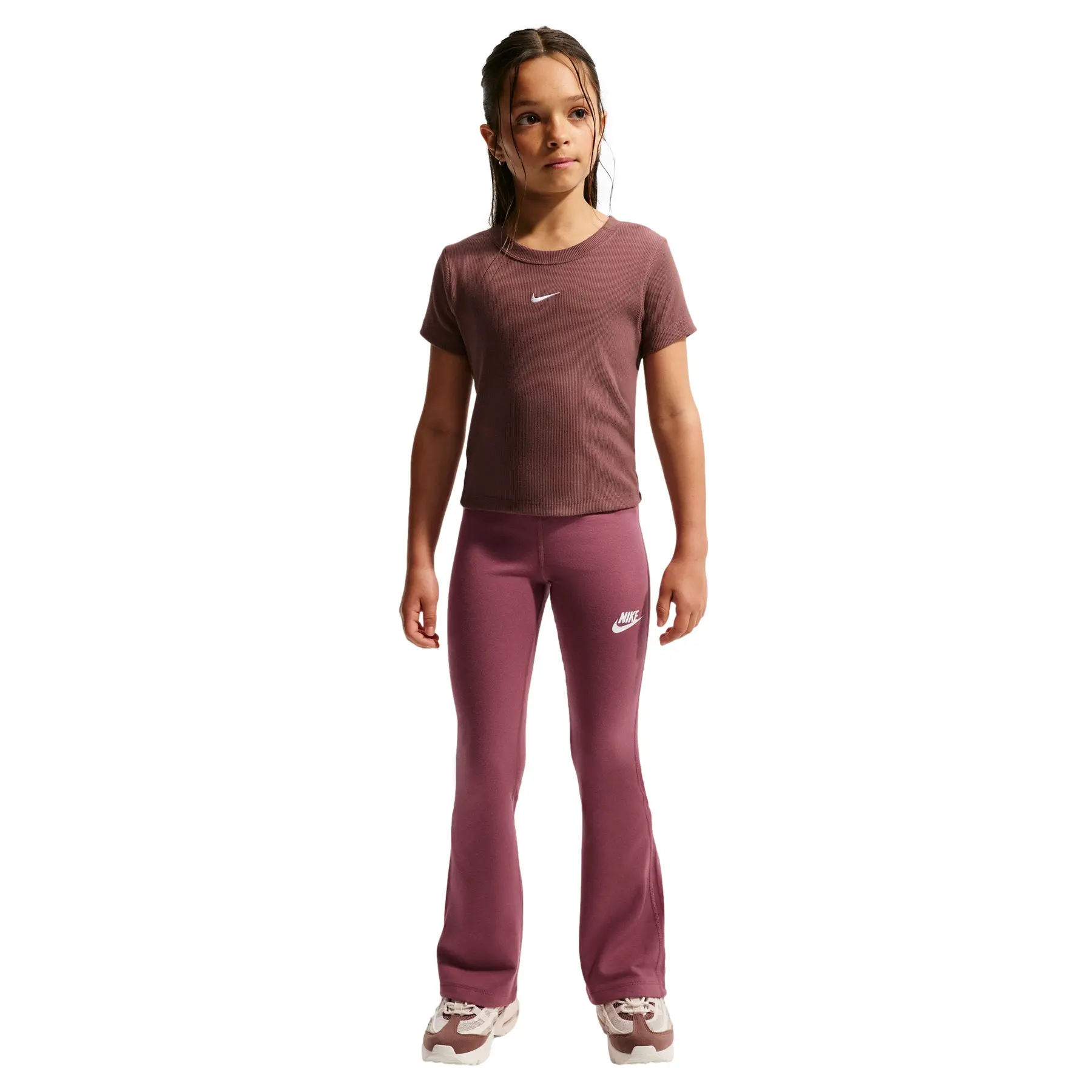 Ausgestellte Leggings mit hoher Taille, Mädchen Nike Classic