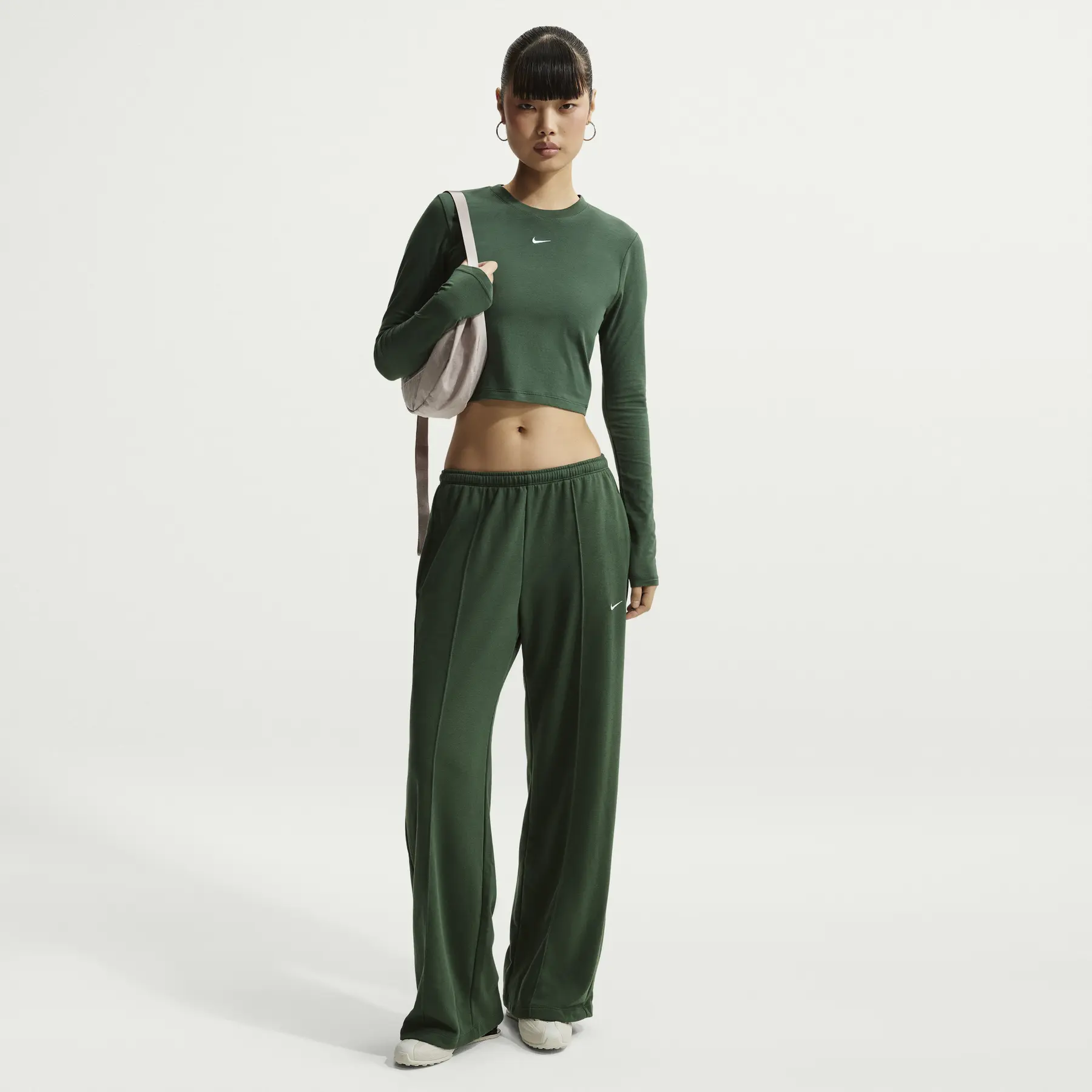 Crop-Trikot mit langen Ärmeln, Damen Nike Chill