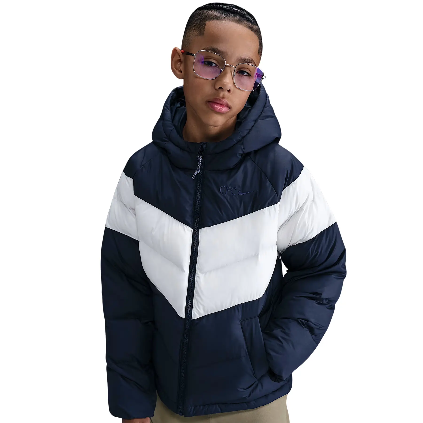 Chelsea Kinder Steppjacke mit Kapuze Sportswear 2025/26