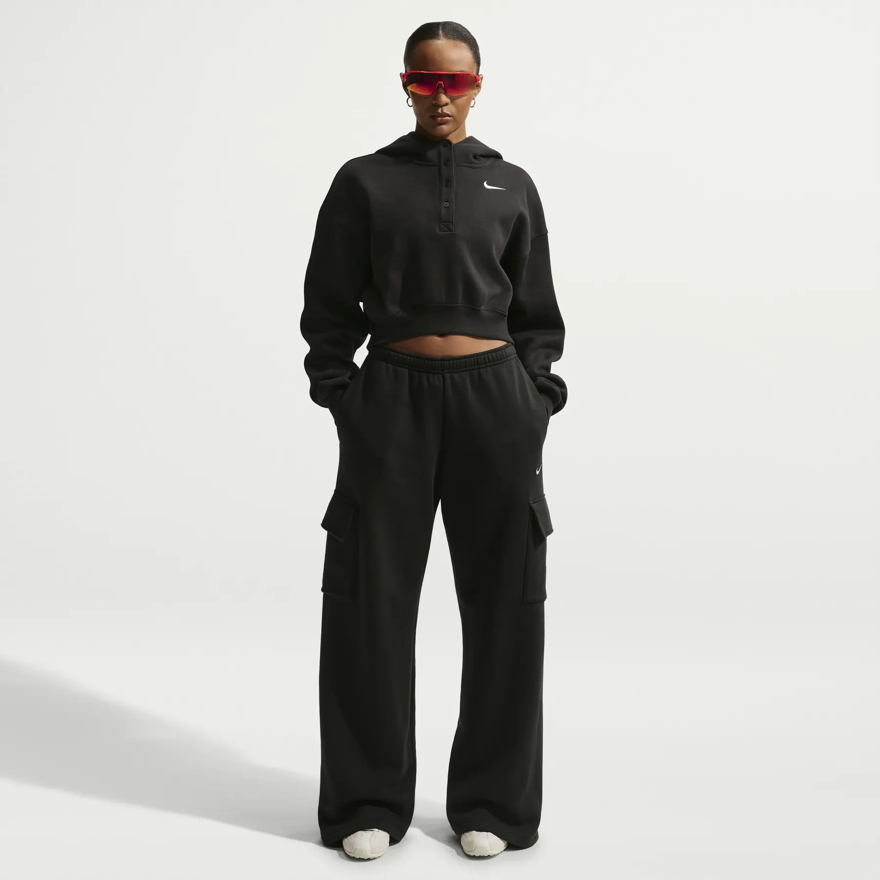 Nike Mujer Negro Sportswear Phoenix Sudadera S - Imagen 2