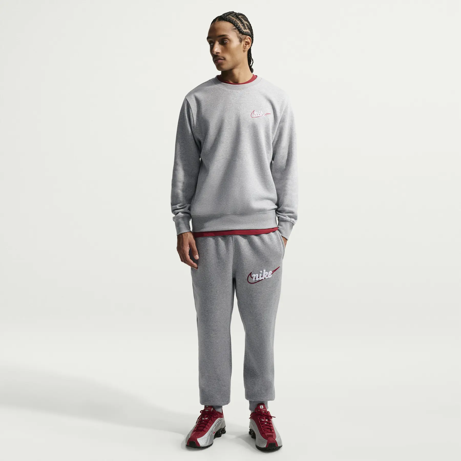 Geborstelde sweatshirt Nike Club