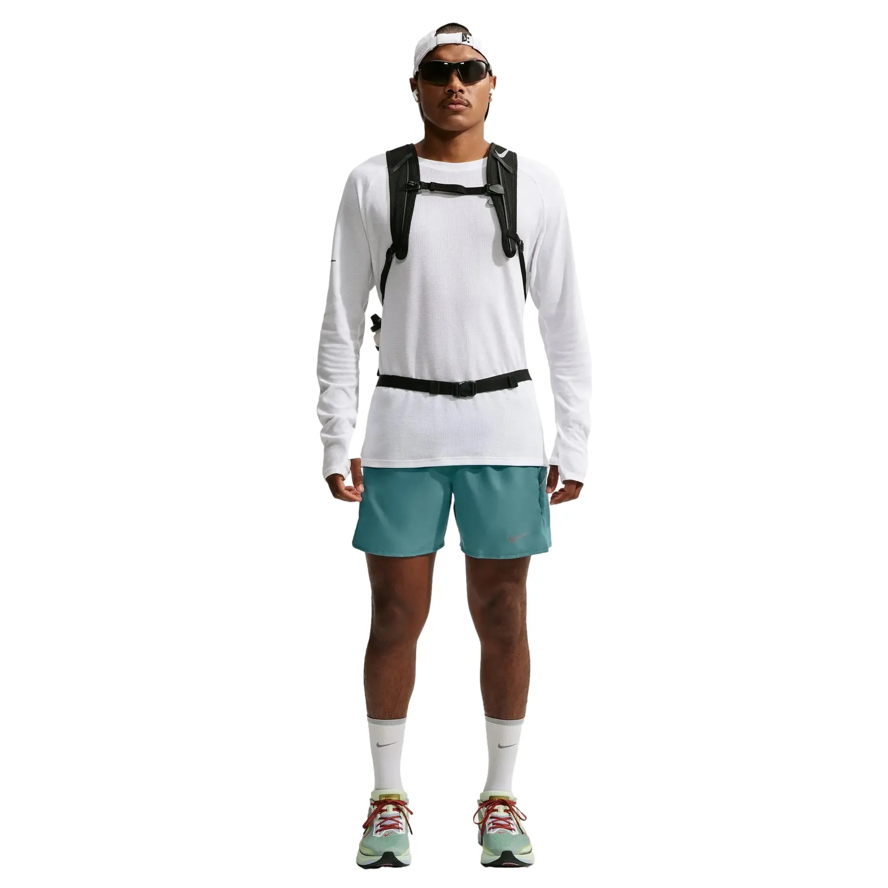 Short 2 in 1 dri-fit Nike Miler 13 cm