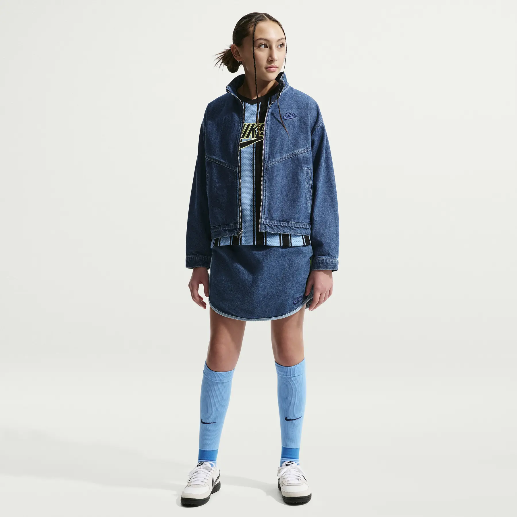 Spijkerjasje voor meisjes Nike Collection