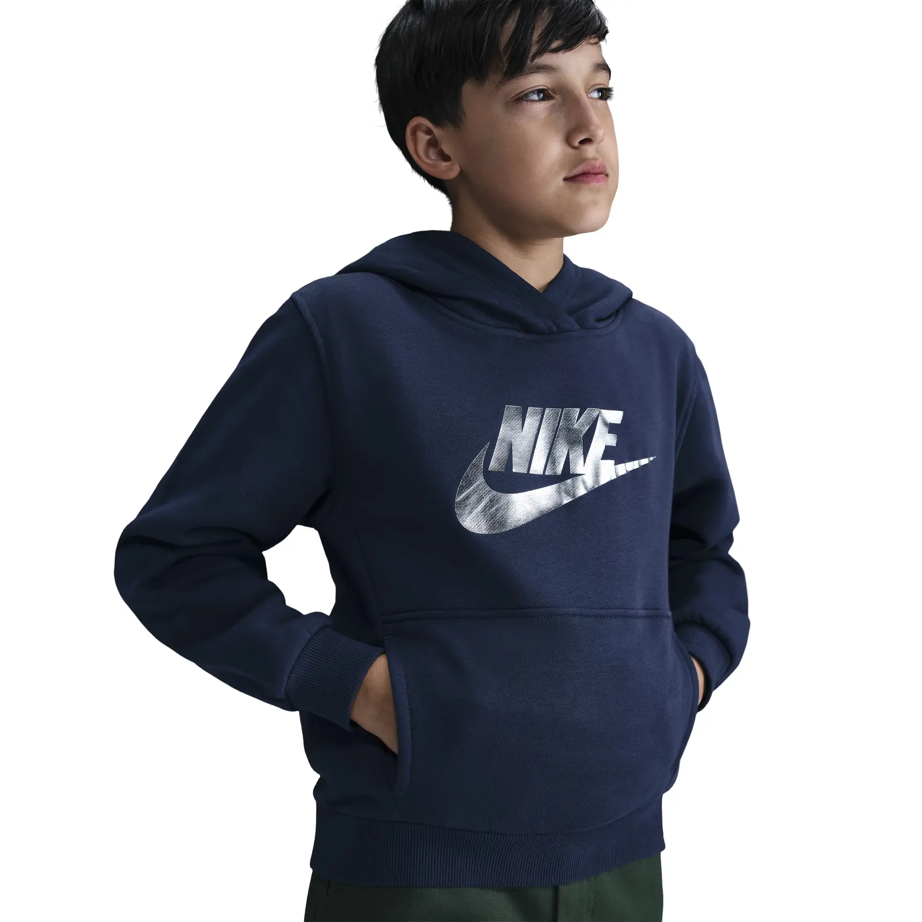 Felpa con cappuccio per bambini Nike Club Fleece