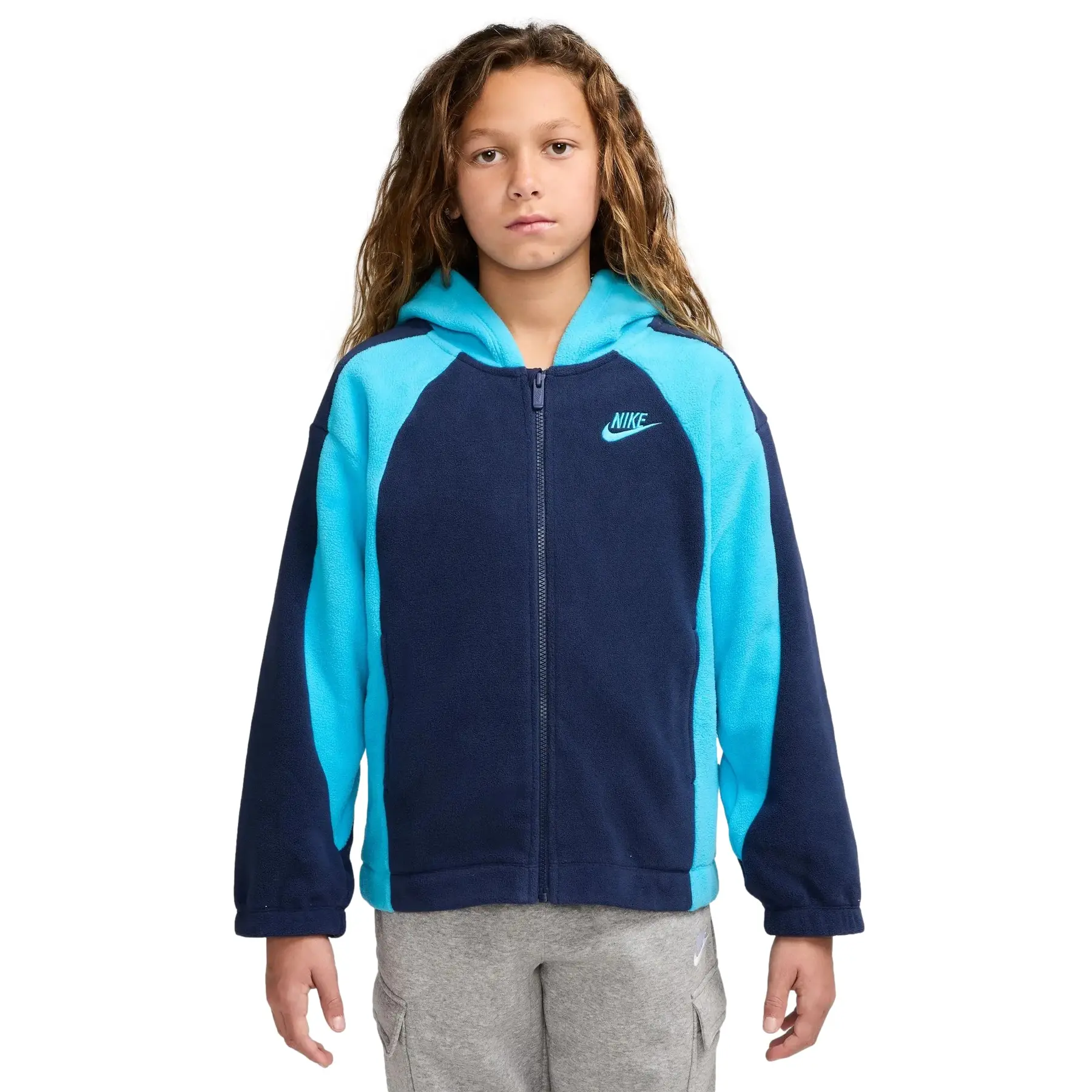 Kinder fleece met capuchon Nike Club
