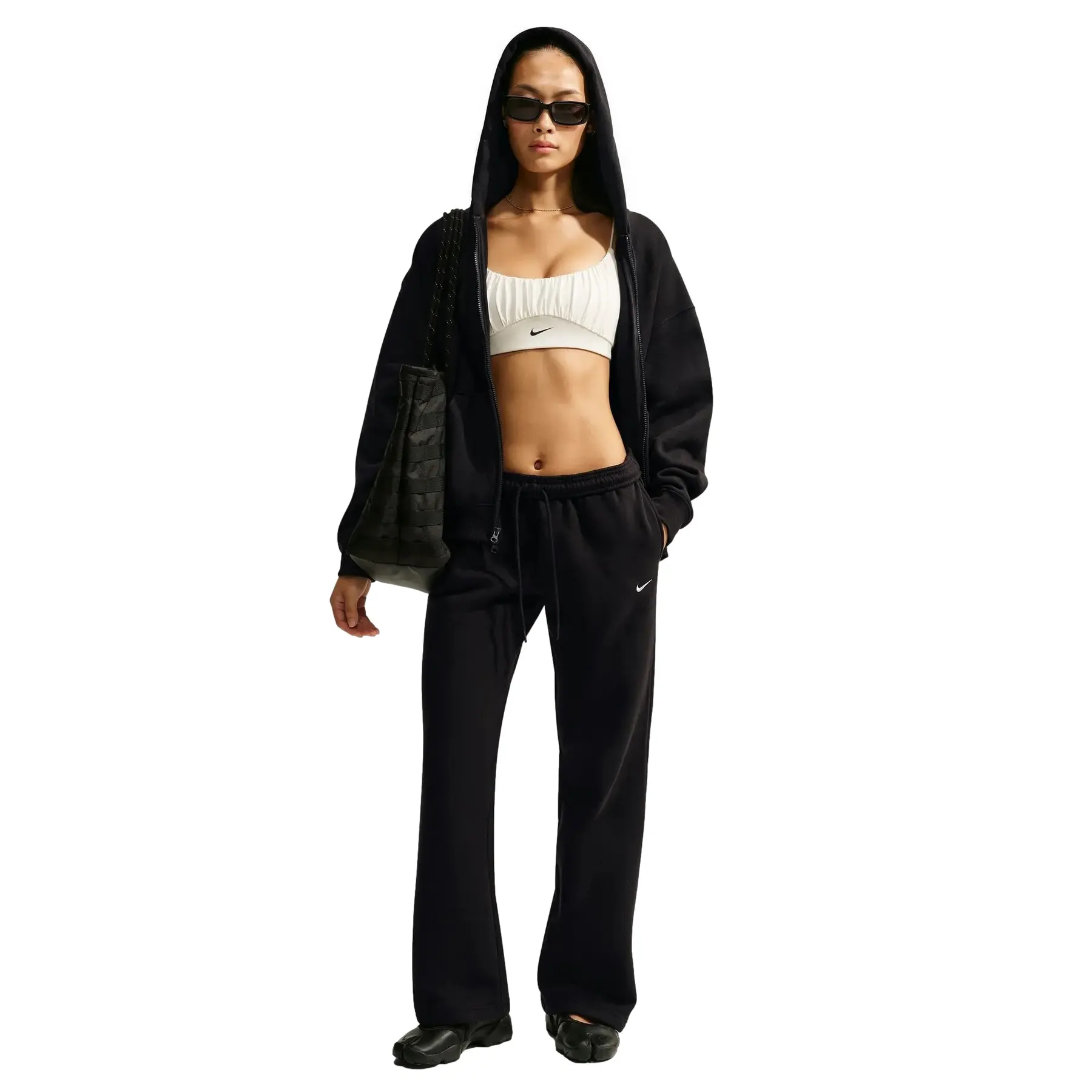Dames mid-rise joggingsbroek met open zoom Nike Studio