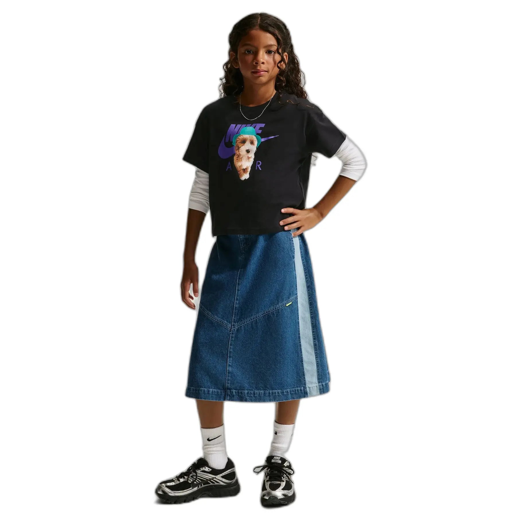 Loszittend T-shirt voor kinderen Nike Sportswear