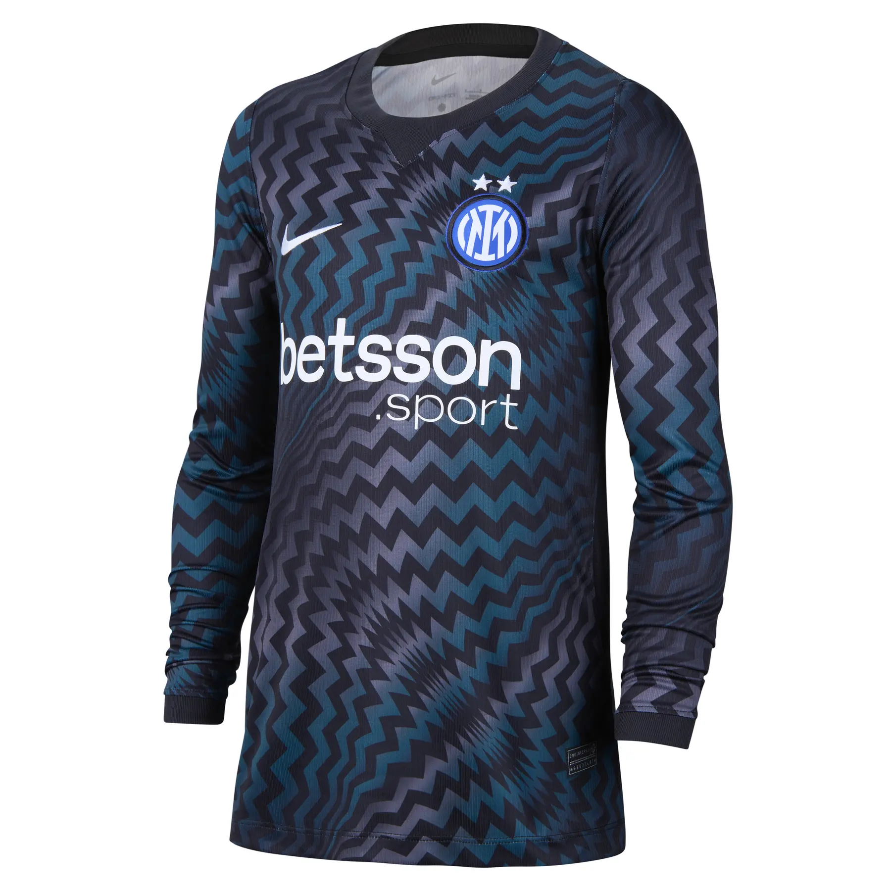 Inter Milan Torwarttrikot mit langen Ärmeln für Kinder 2026/27