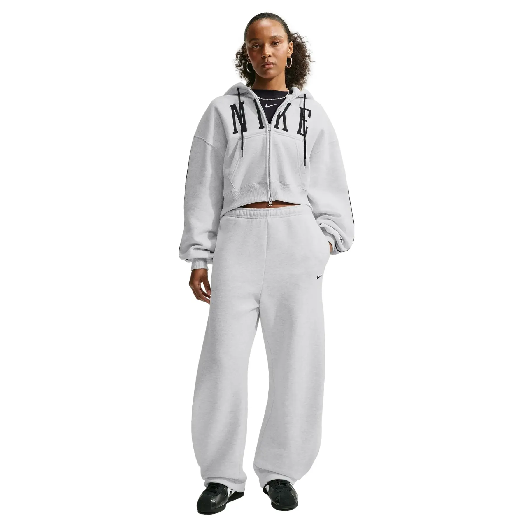 Capuchon met rits voor dames Nike Studio Fleece