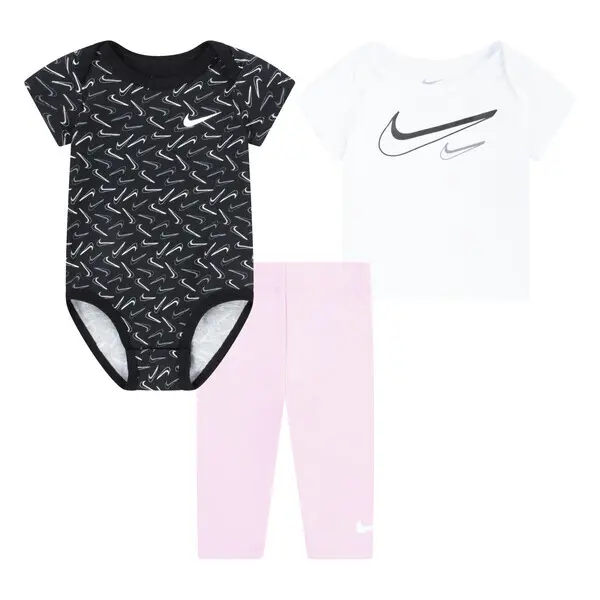 Set 3 pezzi per bambina Nike Swoosh Logo
