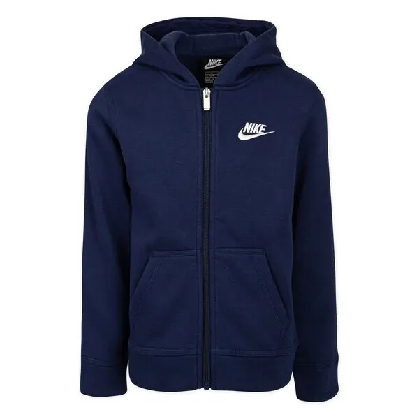 Felpa con cappuccio per bambini Nike Club Fleece FZ