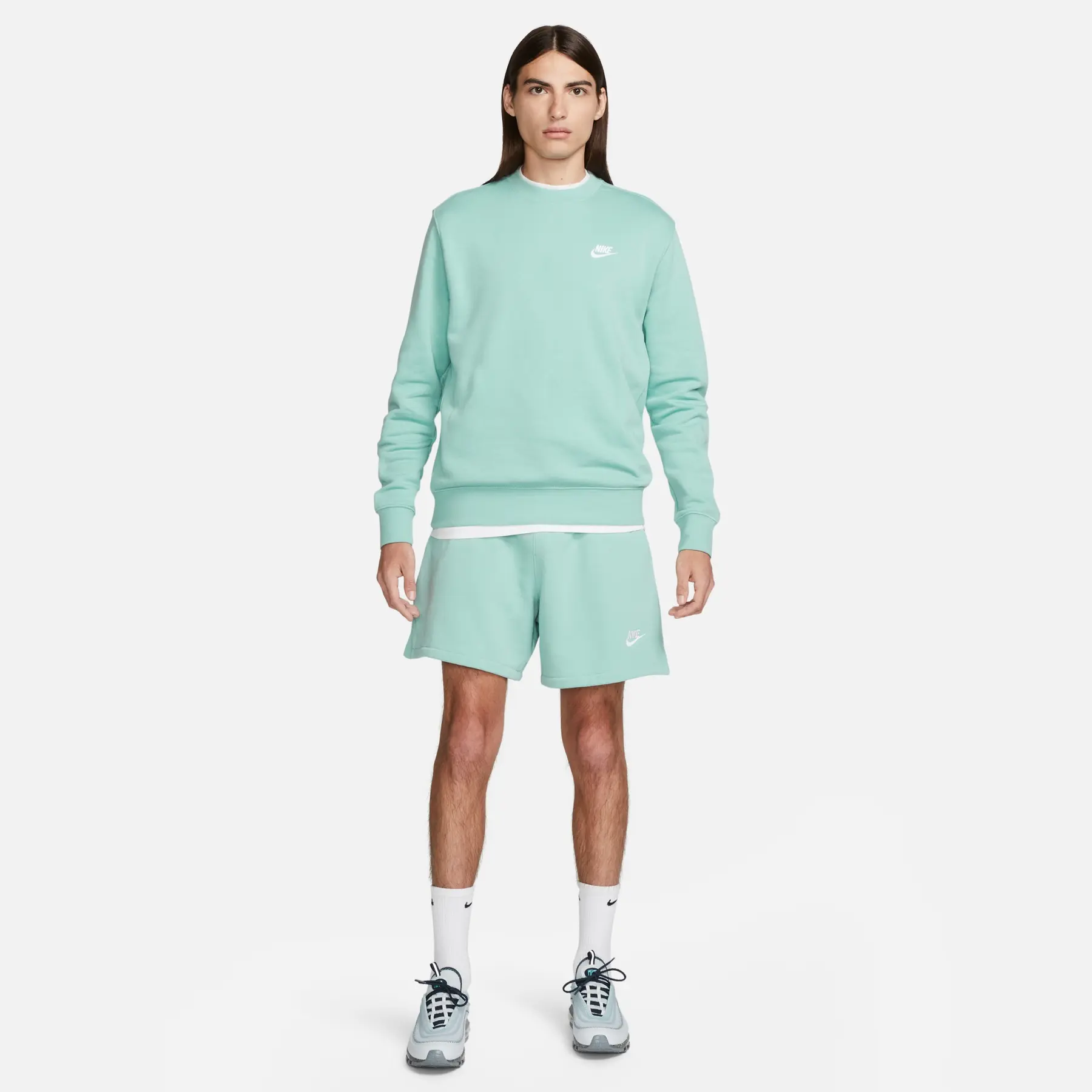 Sweatshirt mit Rundhalsausschnitt Nike Club Fleece
