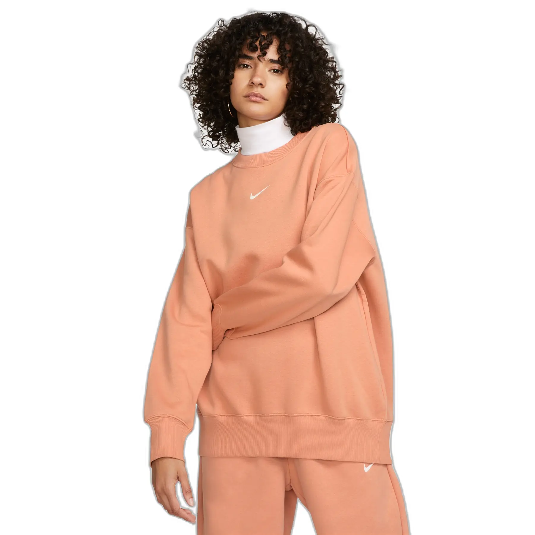 Dames sweatshirt met oversized ronde hals Nike Phoenix Fleece
