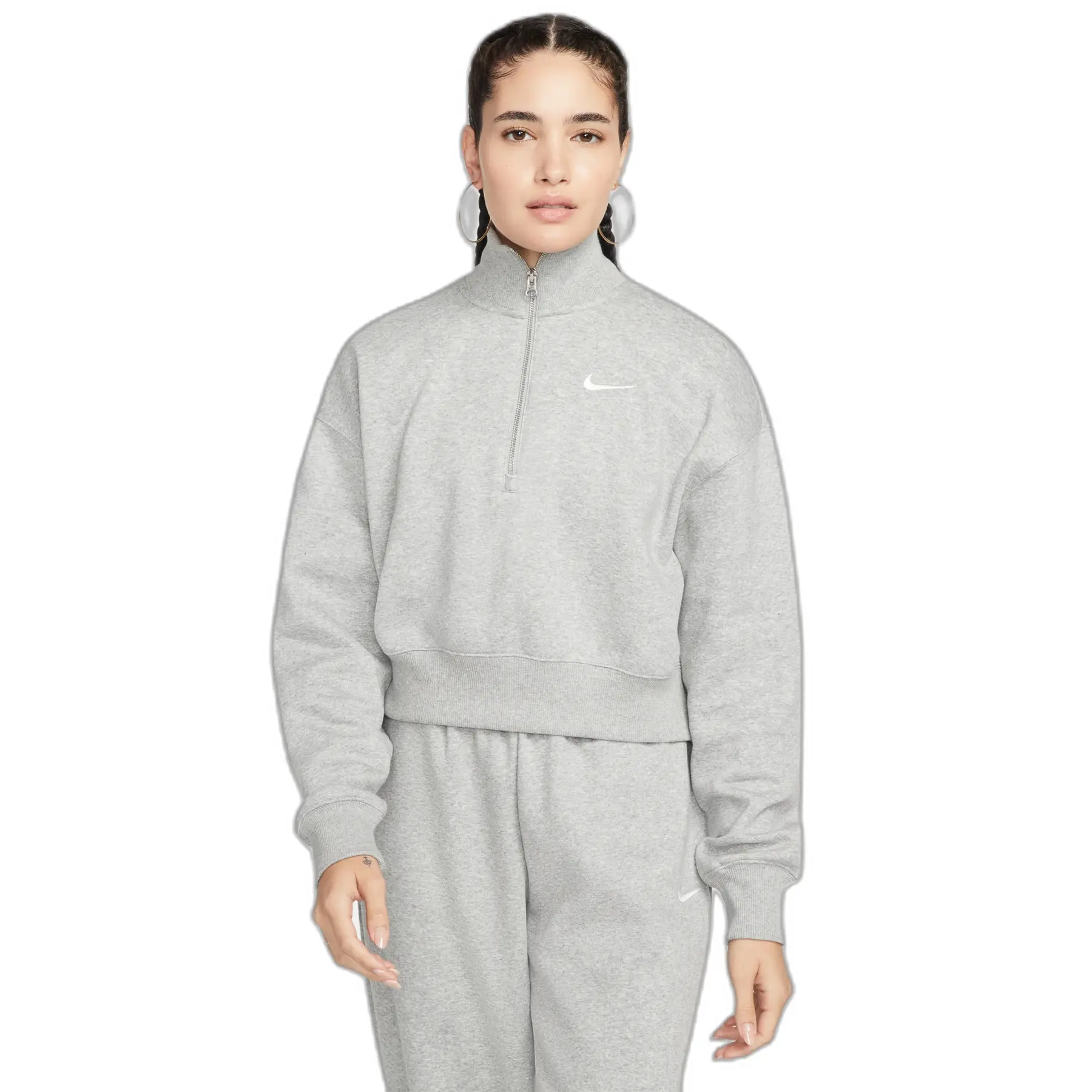 Sudadera corta con 1/2 cremallera Nike Phoenix Fleece