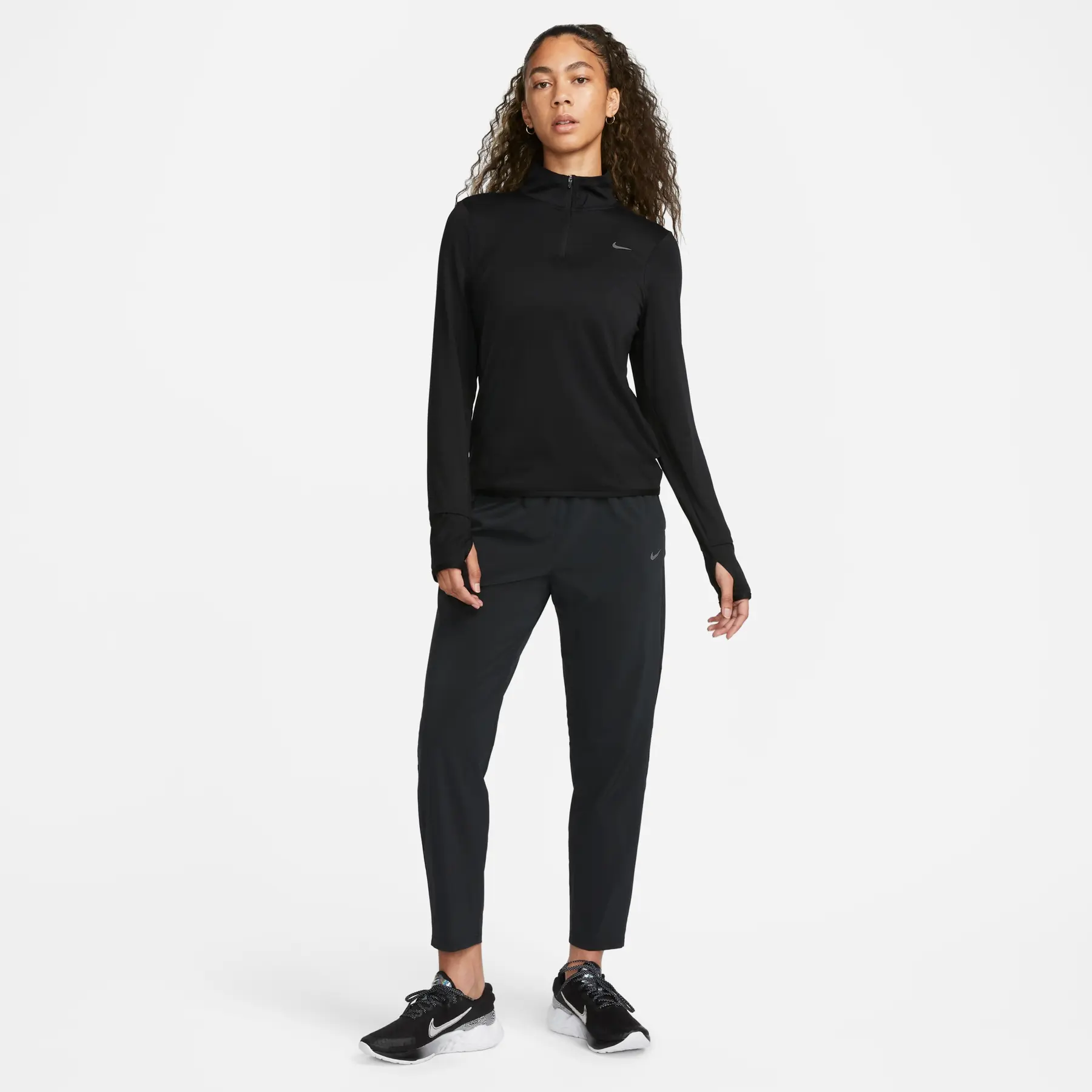 Dames sweatshirt met 1/2 rits Nike Swift Element Dri-FIT UV