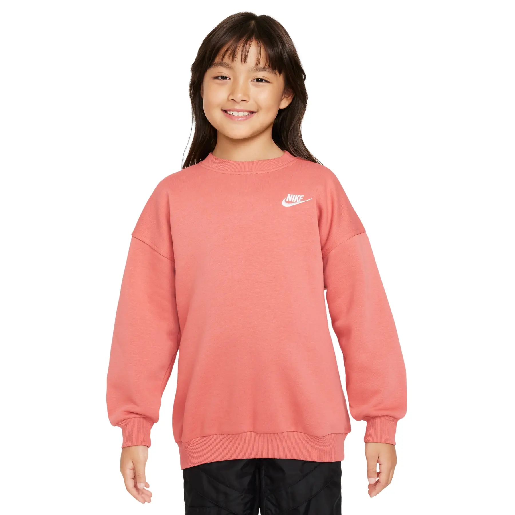 Oversize-Pullover für Mädchen Nike Club Fleece